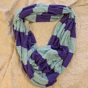 Lululemon Purple & Light Blue Striped Infinity Scarf - Women Accessories